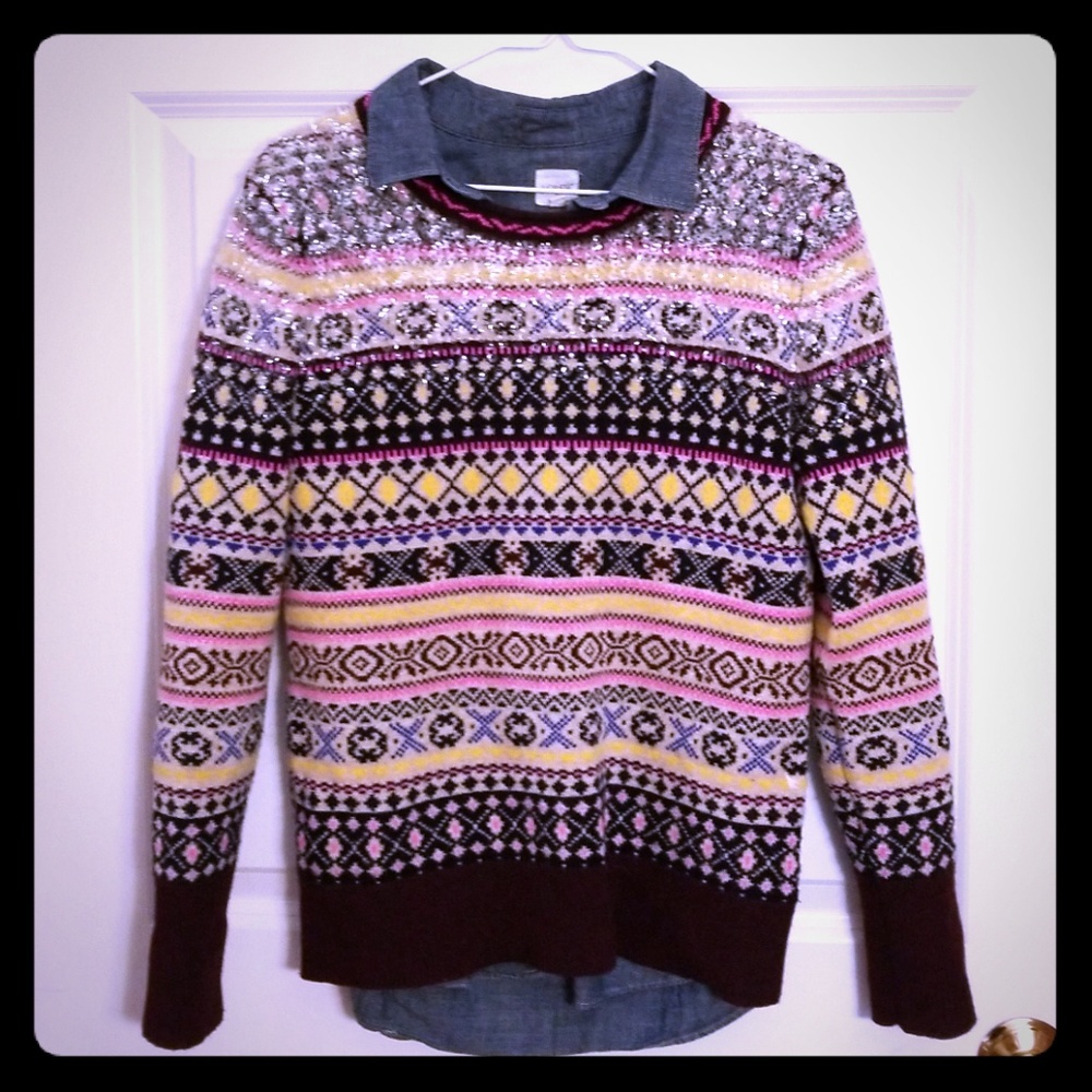Like brand new Jcrew sweater with gorgeous details